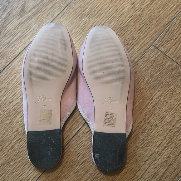 J. Crew Zoe Ballet Mules suede light pink - Picture 5 of 6